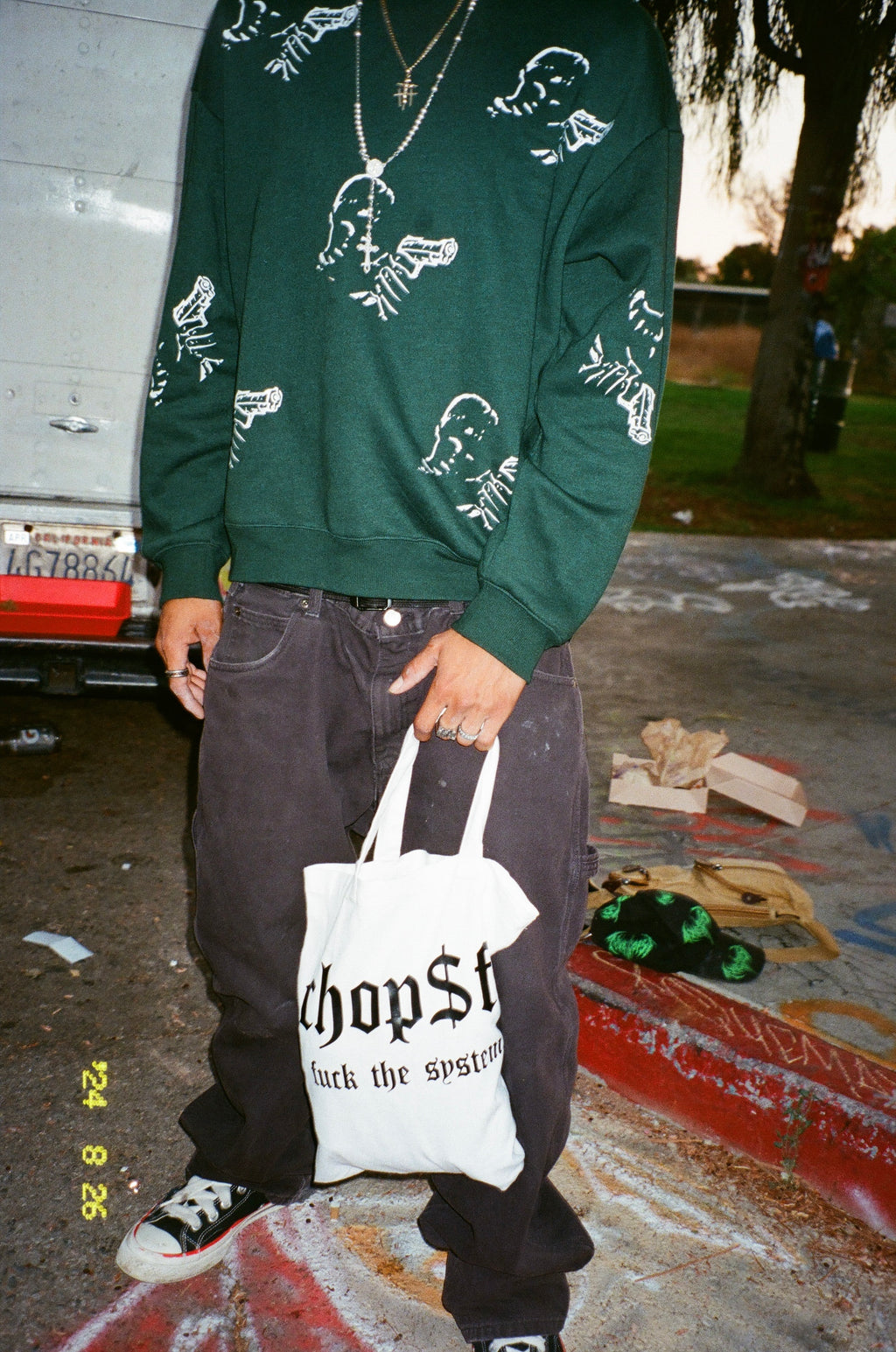 “Target Practice” All Over Crew Neck