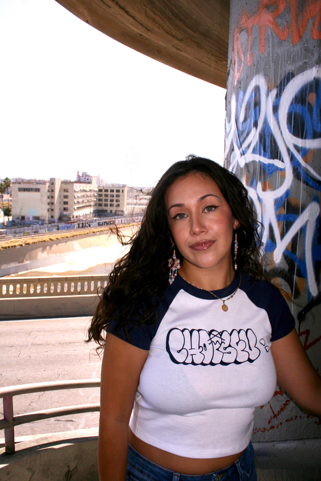 Chopsfv “Throwie” Crop Tee